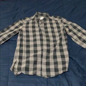 Black / gray Lacoste long sleeve button up size 40